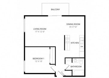1 bed, 1 bath, 675 sqft, $1,680