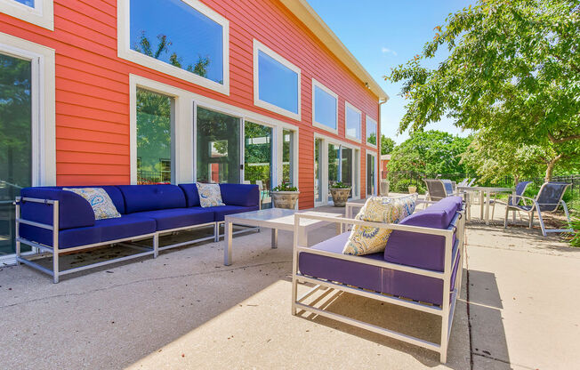 Outdoor Patio Area With Lounge Furniture