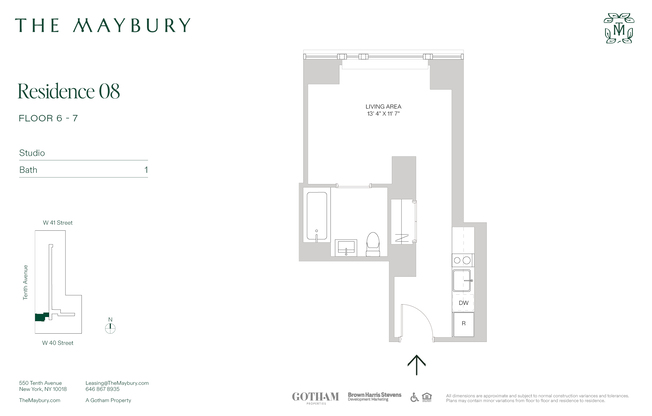 Studio, 1 bath, $3,795, Unit 708