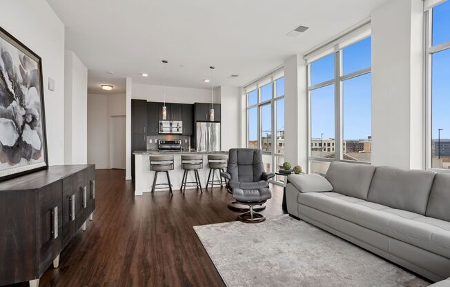 2 beds, 2 baths, 1,076 sqft, $2,450, Unit 802 (Penthouse)