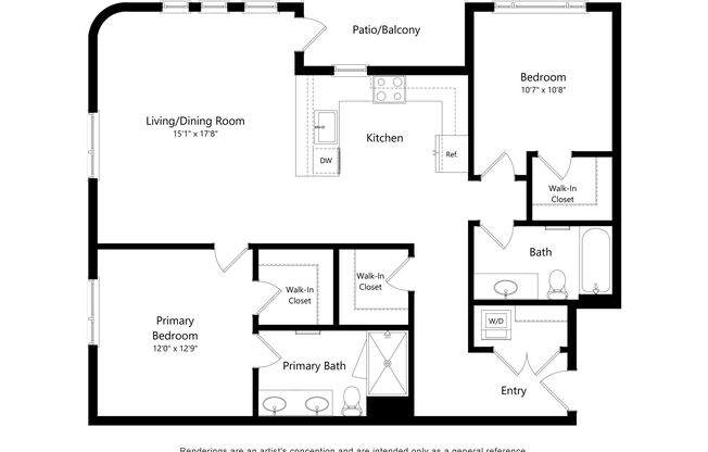 2 beds, 2 baths, 1,176 sqft, $3,600, Unit 220