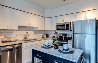 Met Tower Apartments Model Kitchen
