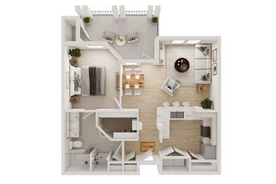 1 bed, 1 bath, 915 sqft, $1,586