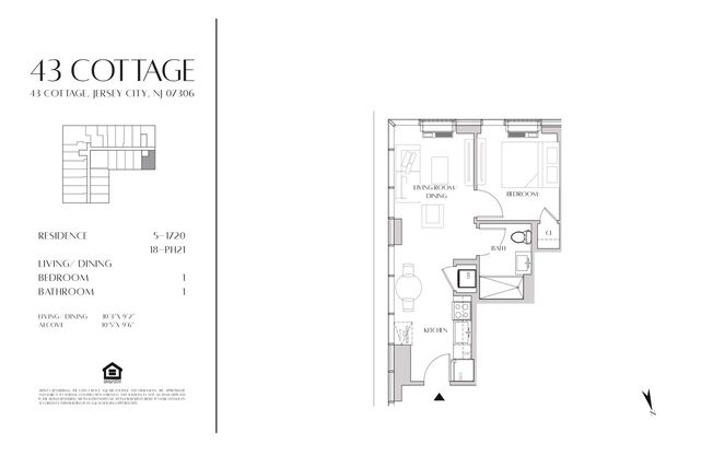 1 bed, 1 bath, 470 sqft, $2,600, Unit 609