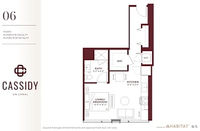 Studio, 1 bath, 521 sqft, $2,409