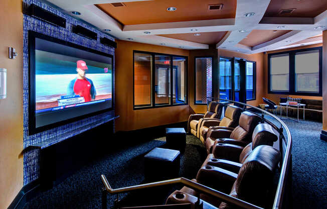 Theater Room with Projector