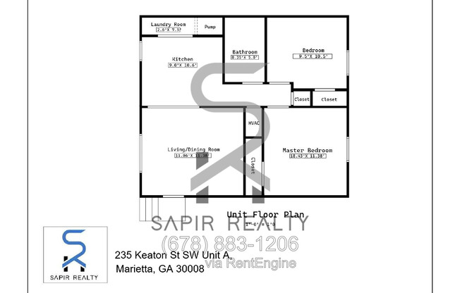 2 beds, 1 bath, 1,100 sqft, $1,350, Unit A