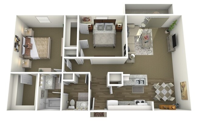 2 beds, 1 bath, 866 sqft, $1,045