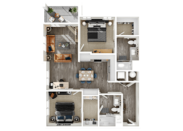 2 beds, 2 baths, 1,049 sqft, $2,054