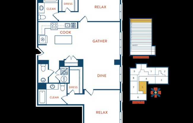 2 beds, 2.5 baths, 1,408 sqft, $4,523