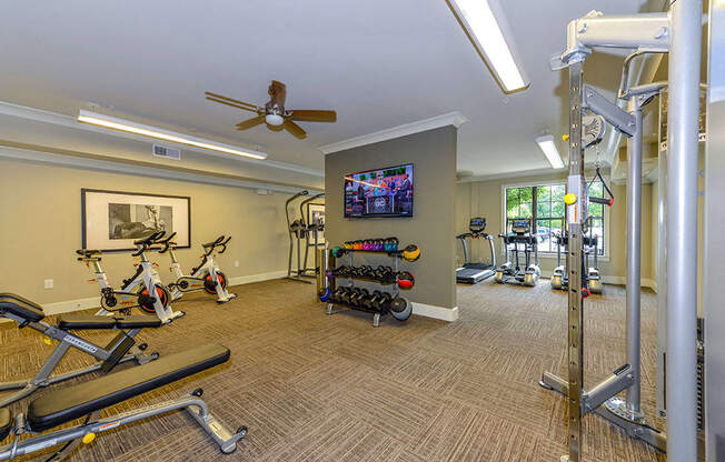 Residences of Chastain fitness center.
