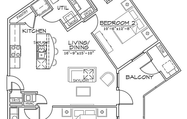2 beds, 2 baths, 1,000 sqft, $1,895, Unit 2208