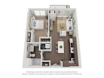 1 bed, 1 bath, 787 sqft, $1,751