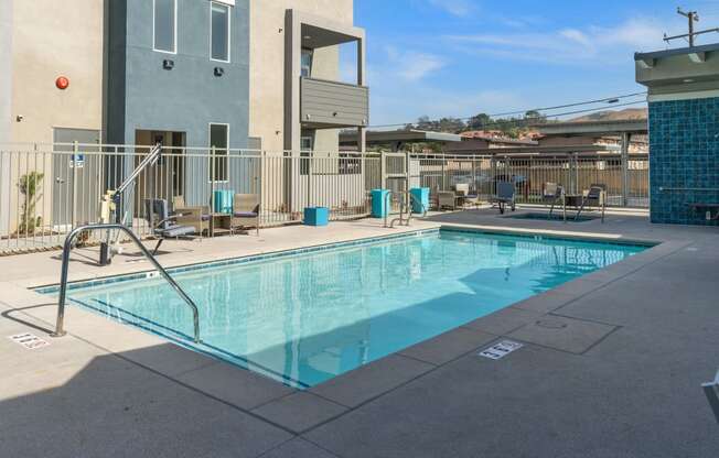 our apartments showcase a swimming pool at Loma Villas Apartments, San Bernardino, CA