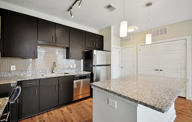 Kitchen Unit at Link Apartments® Brookstown, Winston Salem, 27101