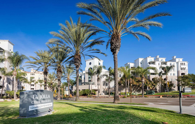 Property Signage at La Jolla Crossroads Apartments, San Diego