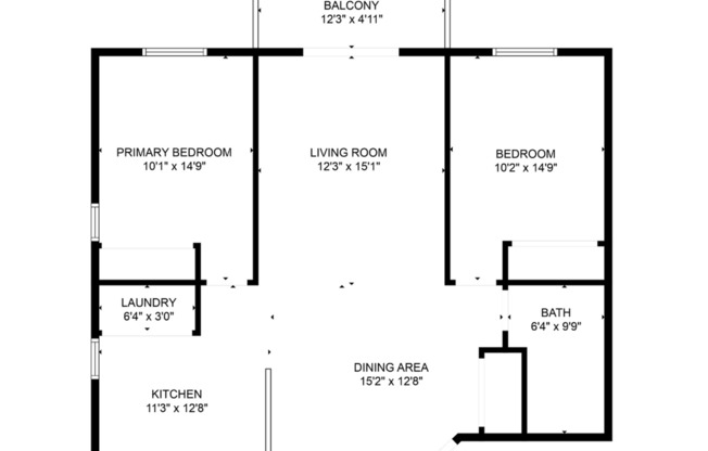 2 beds, 1 bath, 890 sqft, $1,010, Unit 810-302