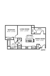 1 bed, 1 bath, 699 sqft, $3,718