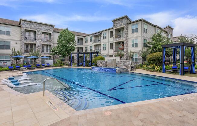 a large pool of water