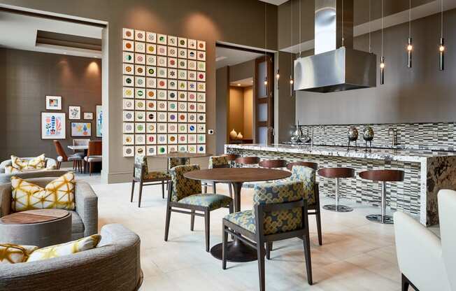 Clubhouse lounge and demonstration kitchen | Inspire Southpark