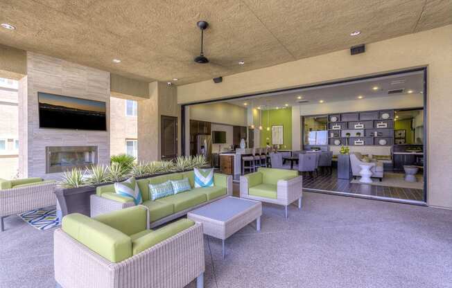 Clubhouse chill area at The View at Horizon Ridge, Nevada