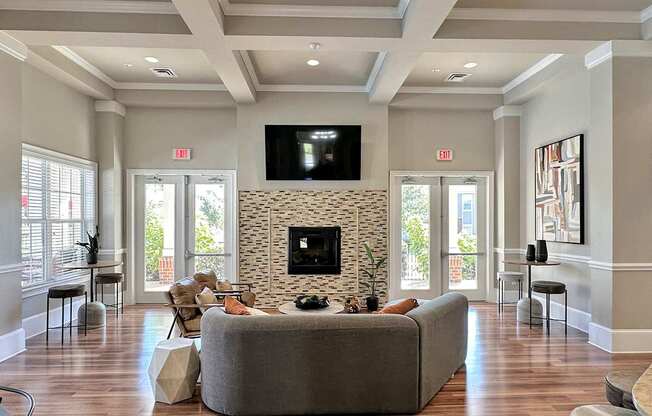 Clubhouse with fireplace, TV and WiFi