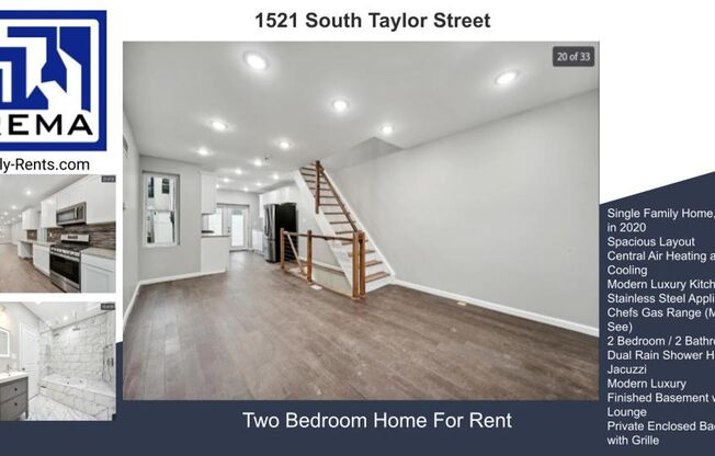 Point Breeze New Luxury Home, Amazing! (optional 3rd Bedroom/ finished basement)