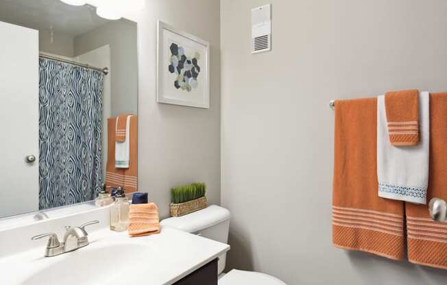 Custom Look Bathroom at River Oak Apartments, Louisville, KY, 40206