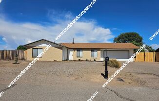 Remodeled 3 Bedroom, 2 Bathroom, 2 Car Garage and 1,378 Sq Ft. Home in Rio Rancho.