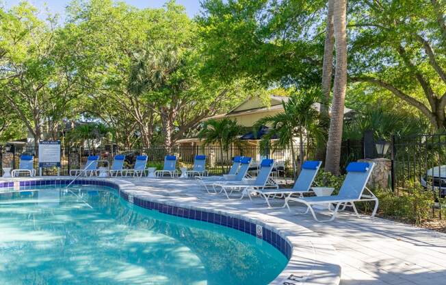 our apartments showcase an unique swimming pool