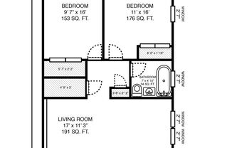 2 beds, 1 bath, 800 sqft, $1,835, Unit 106EM1C