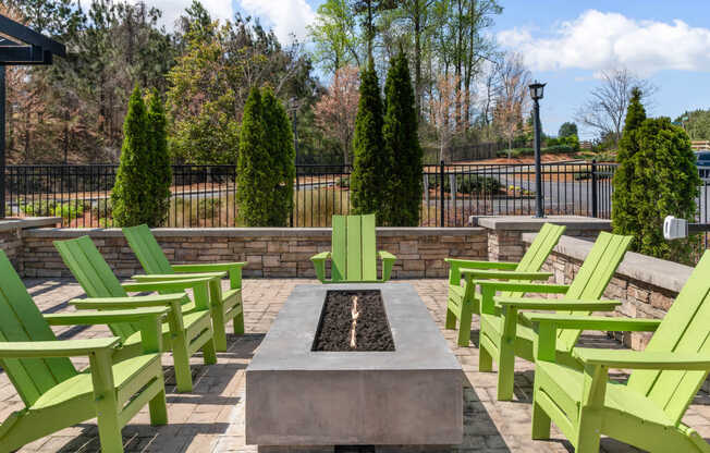 Outdoor Lounge with Firepit