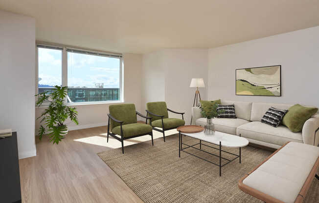 Living Room with Hard Surface Flooring