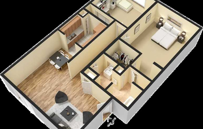 2 beds, 1.5 baths, 928 sqft, $1,230