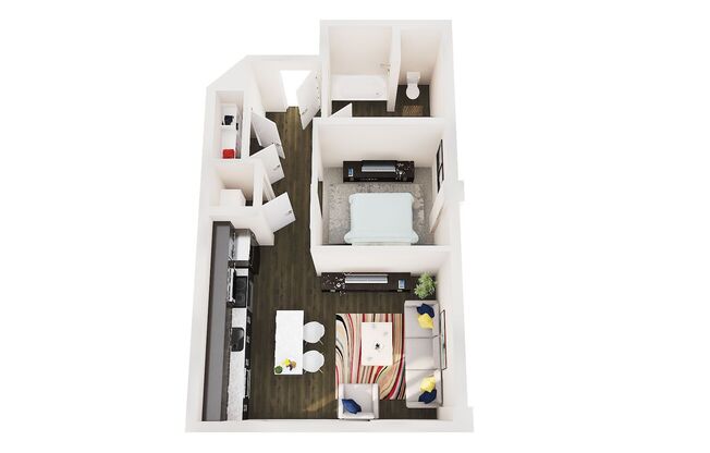 1 bed, 1 bath, 485 sqft, $1,275, Unit 305