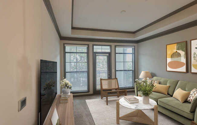 Living Room with Hard Surface Flooring