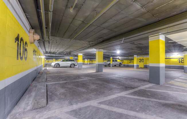 Garage Parking at Iris Luxury Apartments, Memphis Tennessee