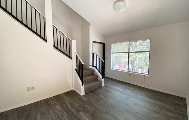 Living room at University West Apartments in Flagstaff AZ April 2021