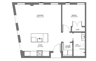 2 beds, 1 bath, 664 sqft, $3,200, Unit 508