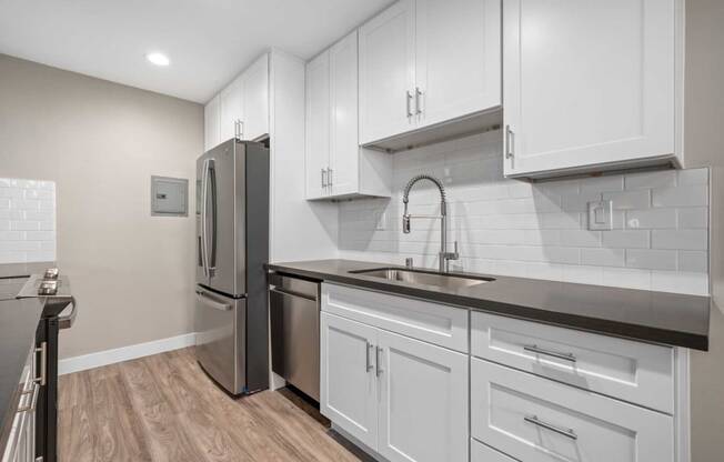 Modern Kitchen Appliances at Los Robles Apartments, Pasadena, California