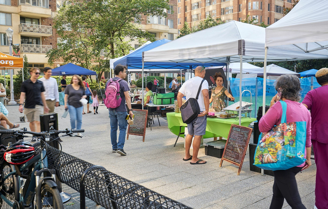 Experience Multiple Nearby Farmers Markets Including This One at Welburn Square