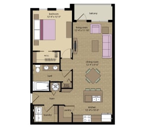 1 bed, 1 bath, 813 sqft, $2,229