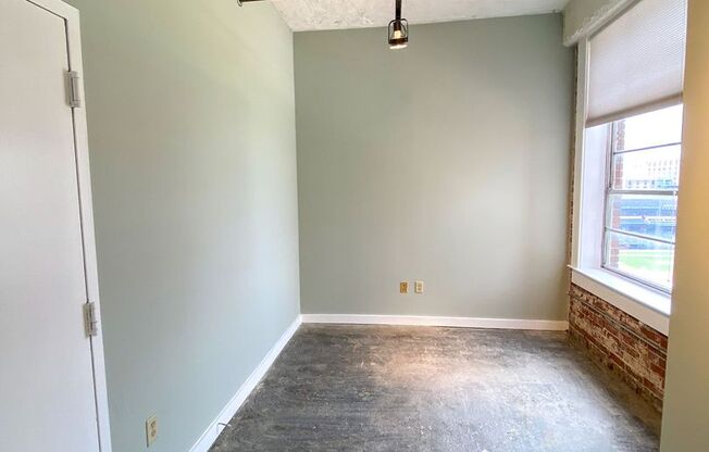 Loft Apartment downtown overlooking Auto Zone Park / Fresh paint, ss appliances