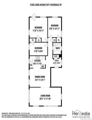 3 beds, 1 bath, 1,400 sqft, $4,300, Unit 2