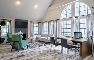 Living room full area at The Grove at White Oak Apartments, The Barvin Group, Houston, TX, 77008