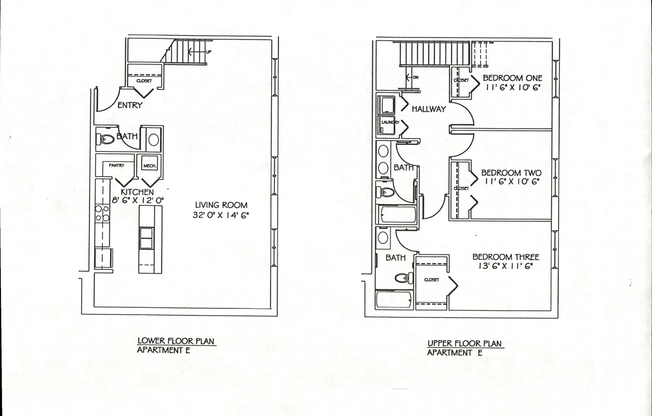 3 beds, 2.5 baths, 1,392 sqft, $4,100, Unit Unit E