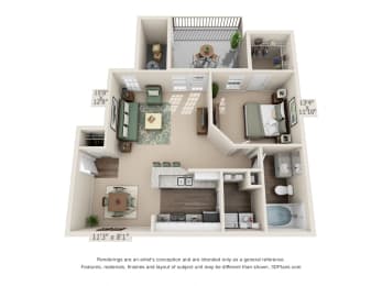 1 bed, 1 bath, 817 sqft, $1,499