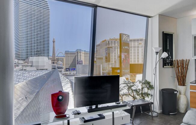 Veer Towers 802W- Stunning Strip and City Views from this Fully Furnished 2Bd/2Ba Residence
