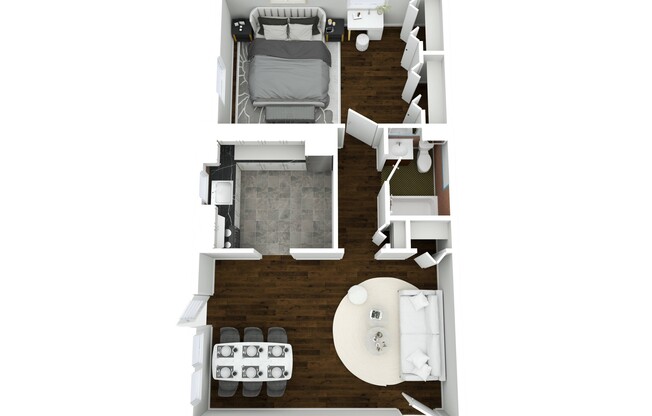 1 bed, 1 bath, 530 sqft, $1,225