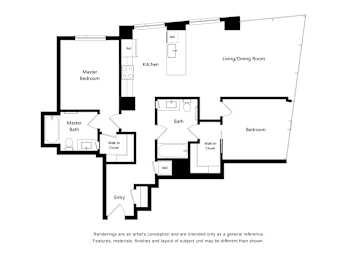 2 beds, 2 baths, 1,147 sqft, $3,714